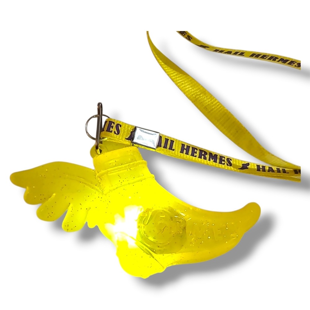 2023 MARDI GRAS KREWE OF HERMES THROW THE APOCALYPSE‎ LIGHT UP WINGED SHOE RARE